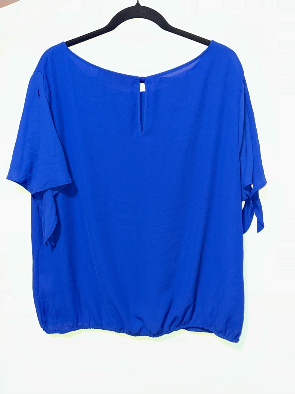 Vince Camuto Cobalt Blue Short Sleeve Blouse
